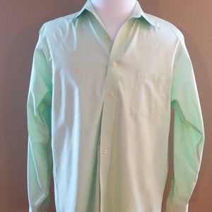 Chaps 16-16.5 Light Green Dress Shirt
